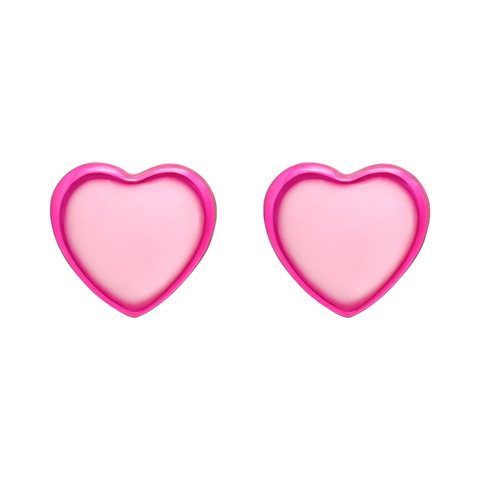 Cercei inimioare roz din argint 925, cu email colorat — bijuterie delicată Maison La Stéphanie, ideală pentru fetițe sau femei care iubesc detaliile fine.