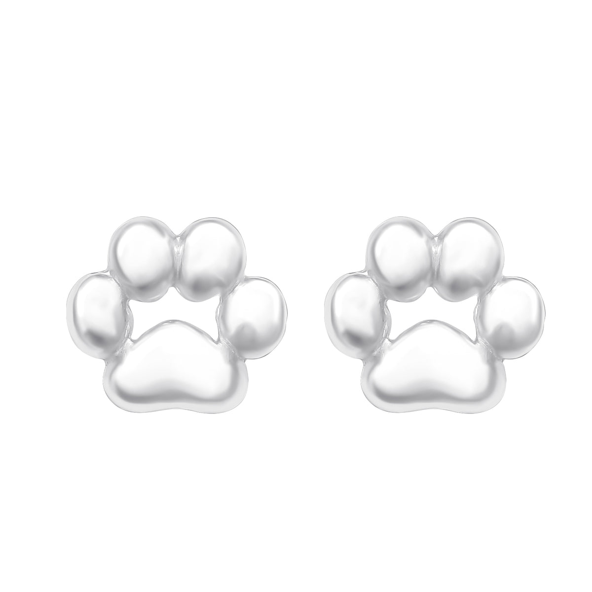 Cercei Labuță din argint 925 – bijuterii delicate în formă de labă de animal, perfecte pentru iubitorii de animale și pentru purtare zilnică.