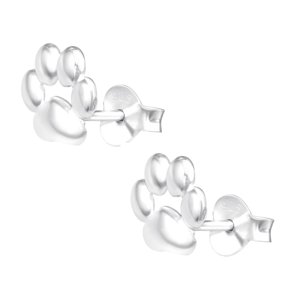 Cercei Labuță din argint 925 – bijuterii delicate în formă de labă de animal, perfecte pentru iubitorii de animale și pentru purtare zilnică.
