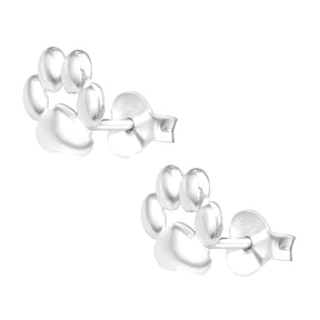Cercei Labuță din argint 925 – bijuterii delicate în formă de labă de animal, perfecte pentru iubitorii de animale și pentru purtare zilnică.