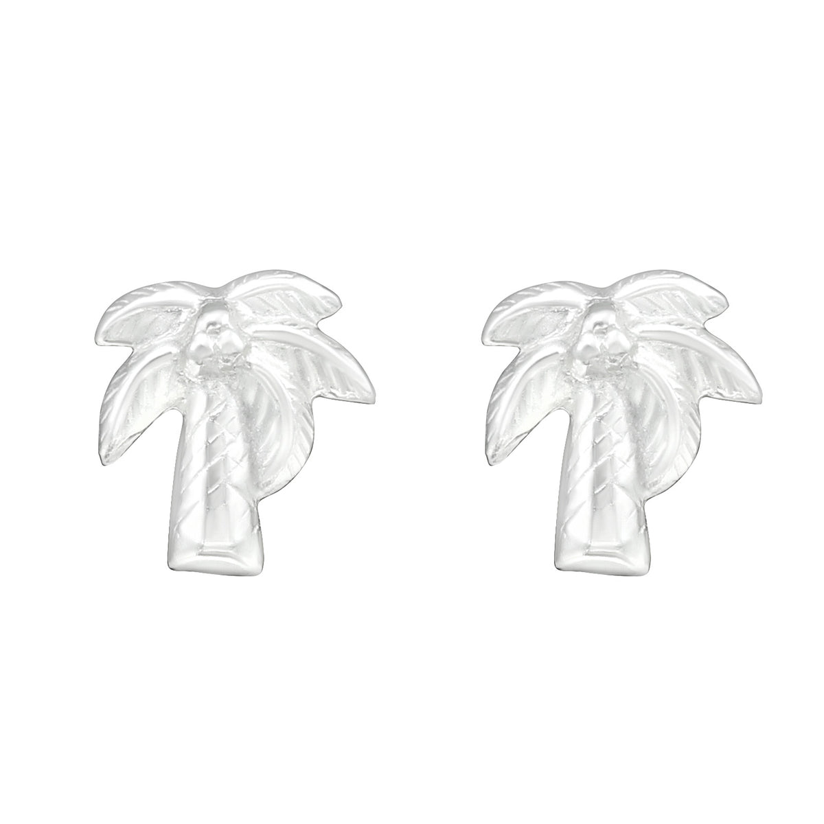 Cercei palmier din argint 925 – bijuterii minimaliste inspirate de vacanțele tropicale, ideali pentru un look fresh și luminos. Maison La Stéphanie.