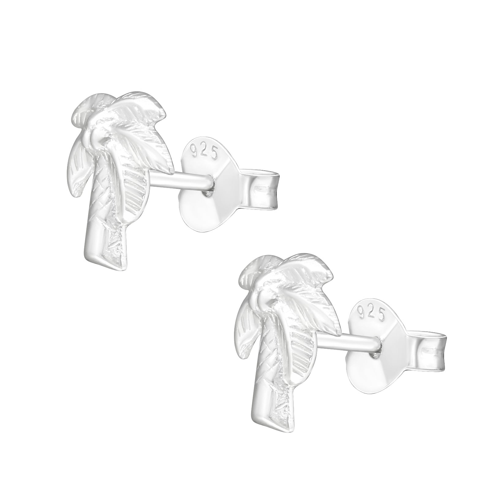 Cercei palmier din argint 925 – bijuterii minimaliste inspirate de vacanțele tropicale, ideali pentru un look fresh și luminos. Maison La Stéphanie.