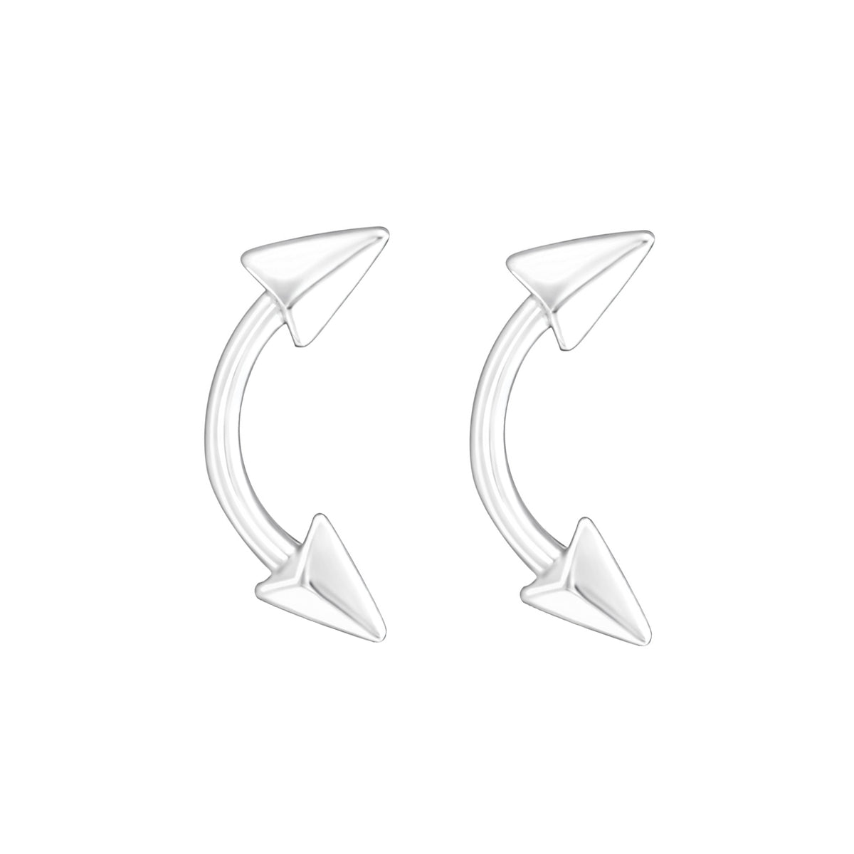 Cercei Săgeată argint 925 – bijuterie minimalistă, design geometric modern, Maison La Stéphanie.