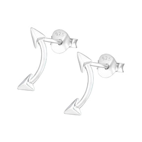 Cercei Săgeată argint 925 – bijuterie minimalistă, design geometric modern, Maison La Stéphanie.