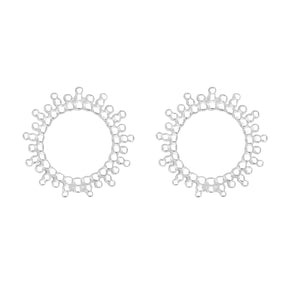 Cercei Soare din argint 925 – bijuterii elegante și luminoase, simbol al energiei și feminității, perfecte pentru purtare zilnică.