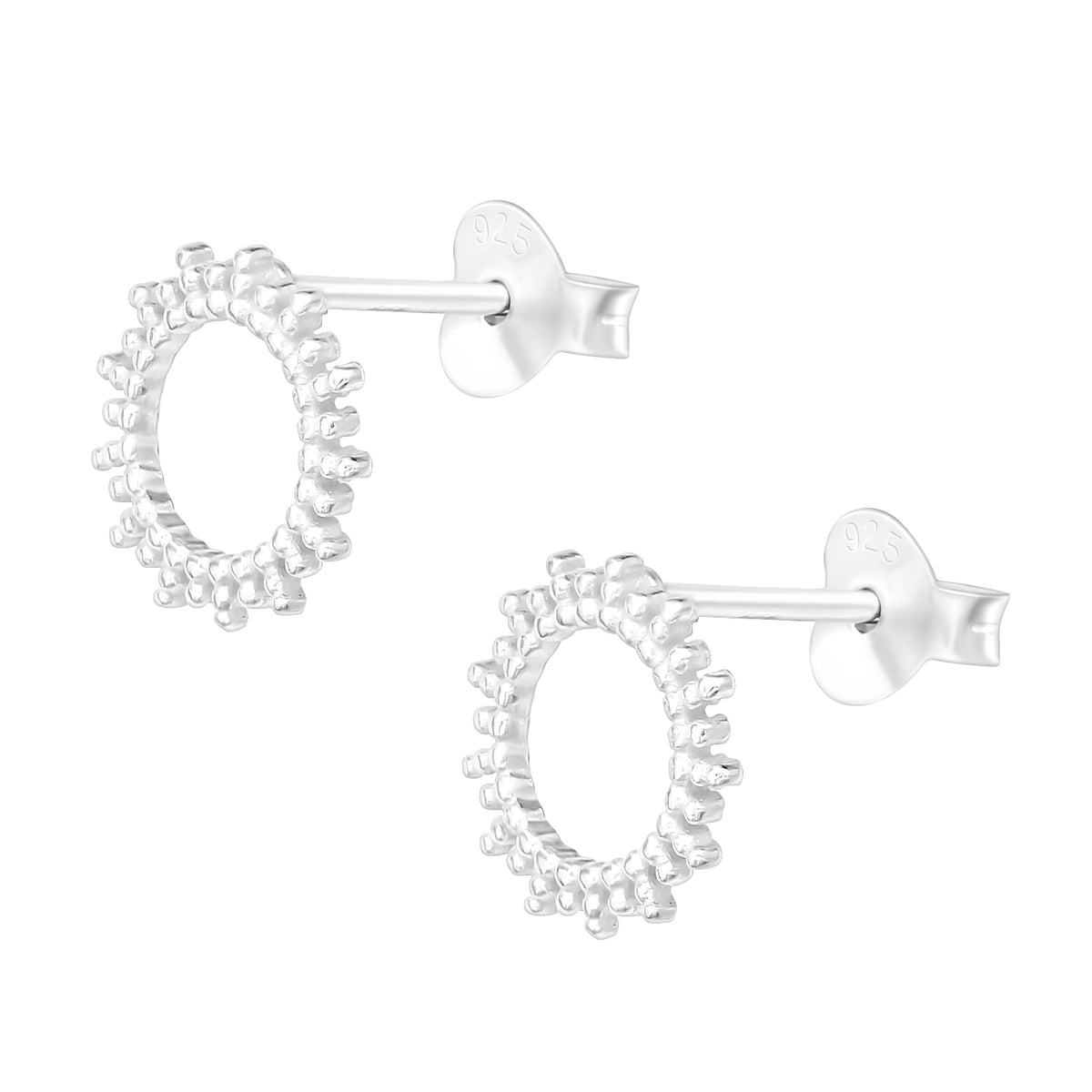 Cercei Soare din argint 925 – bijuterii elegante și luminoase, simbol al energiei și feminității, perfecte pentru purtare zilnică.