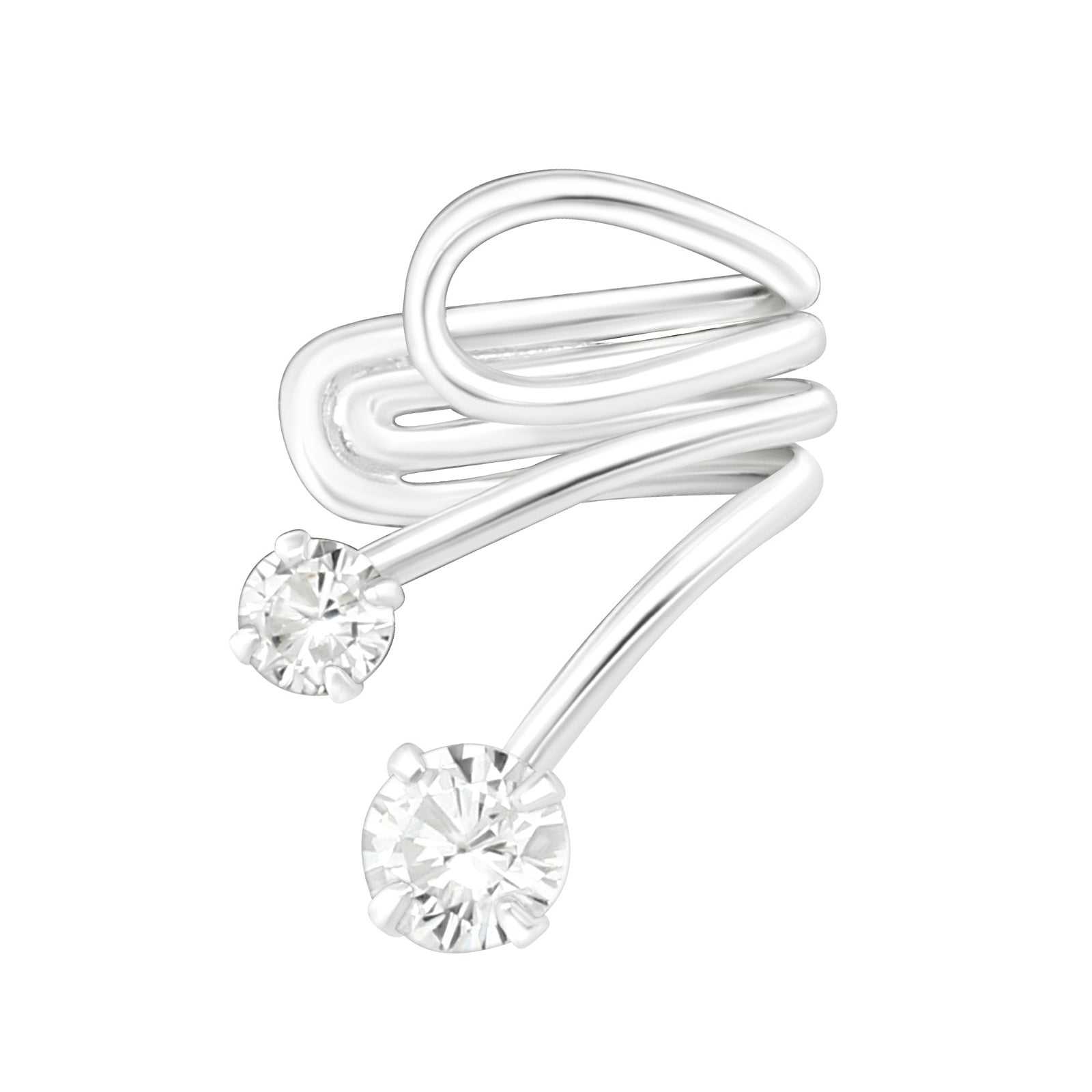 BLOOMING SILVER EARCUFF  Maison la Stephanie   