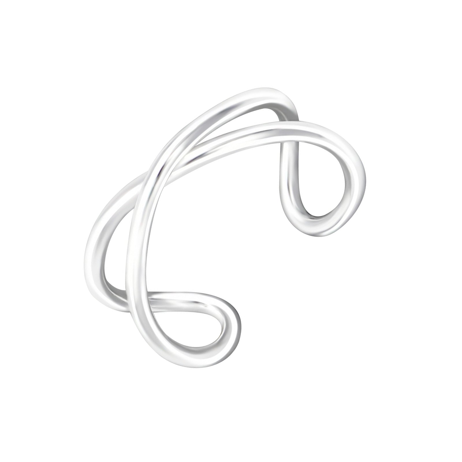 Cercel ear cuff argint 925 – bijuterie minimalistă, fără perforare, design modern și elegant, Maison La Stéphanie.