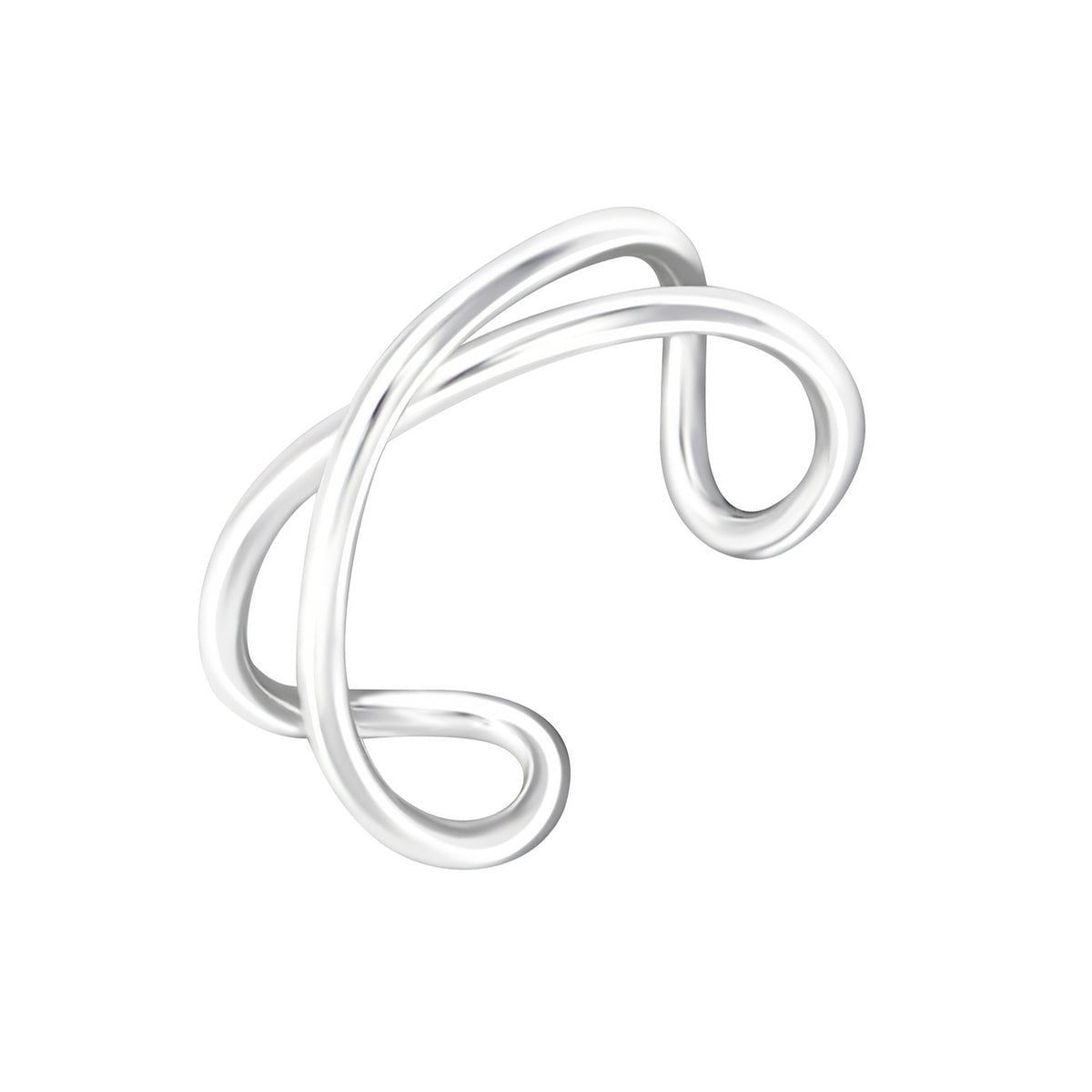 Cercel ear cuff argint 925 – bijuterie minimalistă, fără perforare, design modern și elegant, Maison La Stéphanie.
