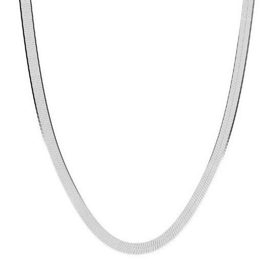 Colier Herringbone din argint 925 – lanț Snake elegant Maison La Stéphanie, cu finisaj lucios și design clasic, ideal pentru purtare zilnică sau layering.