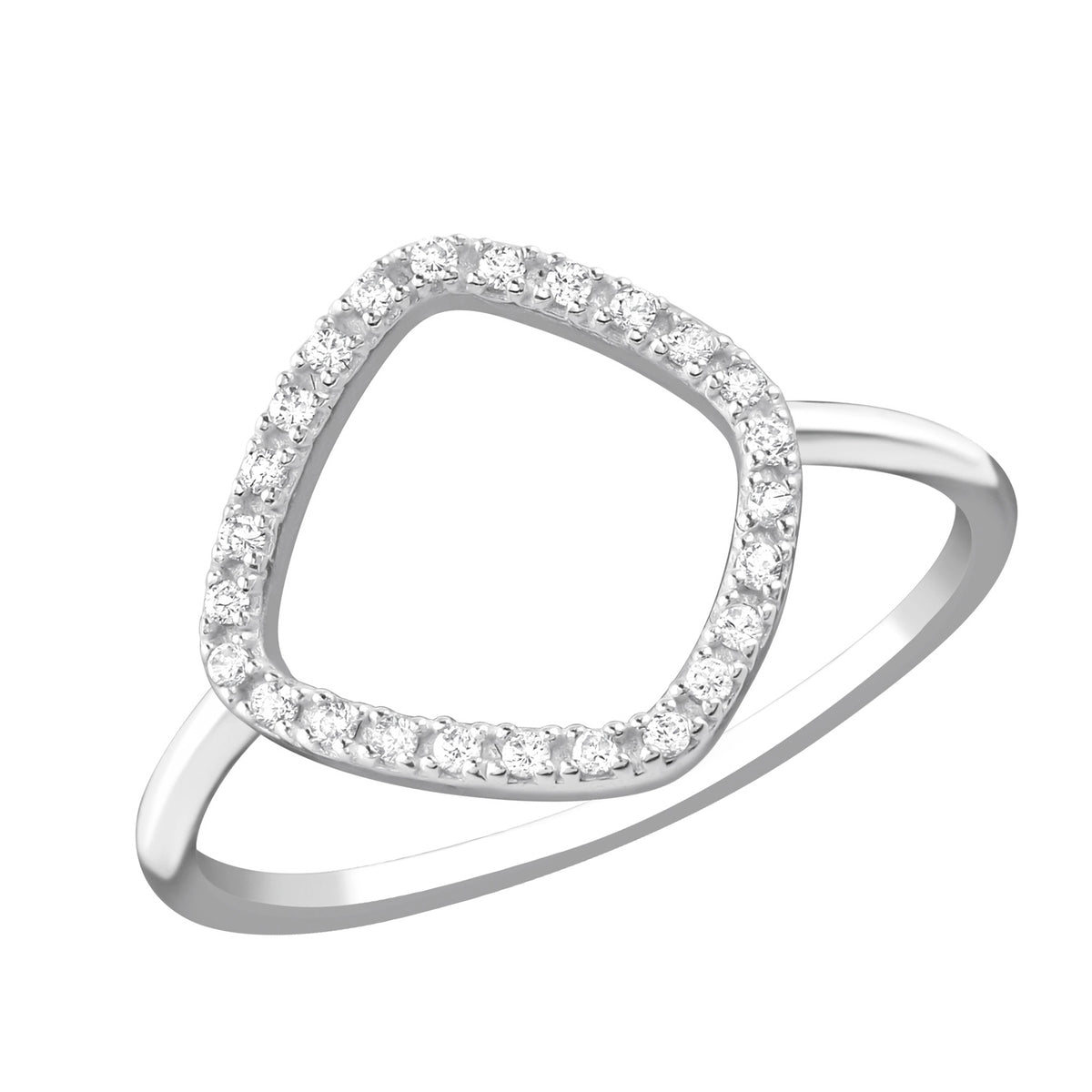 Inel elegant din argint 925 cu zirconia, bijuterie Maison La Stéphanie cu design modern și rafinat – cadou ideal pentru femei, potrivit pentru purtare zilnică sau evenimente speciale.