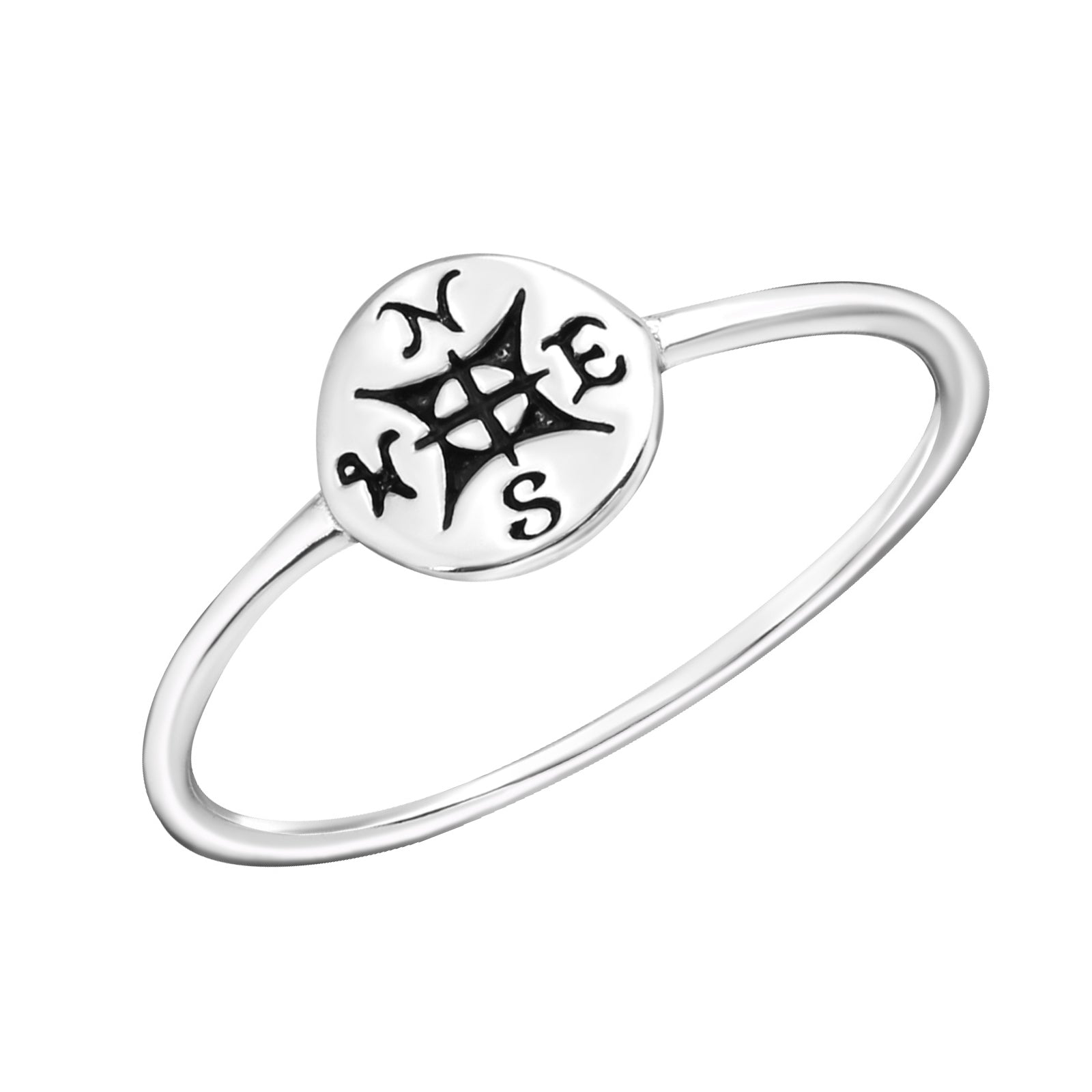 INEL ARGINT 925 BUSOLA rings > silver ring > compass ring > gifts for her > gifts for girls > gifts for moms > gifts for best friend > birthday gift Maison la Stephanie   