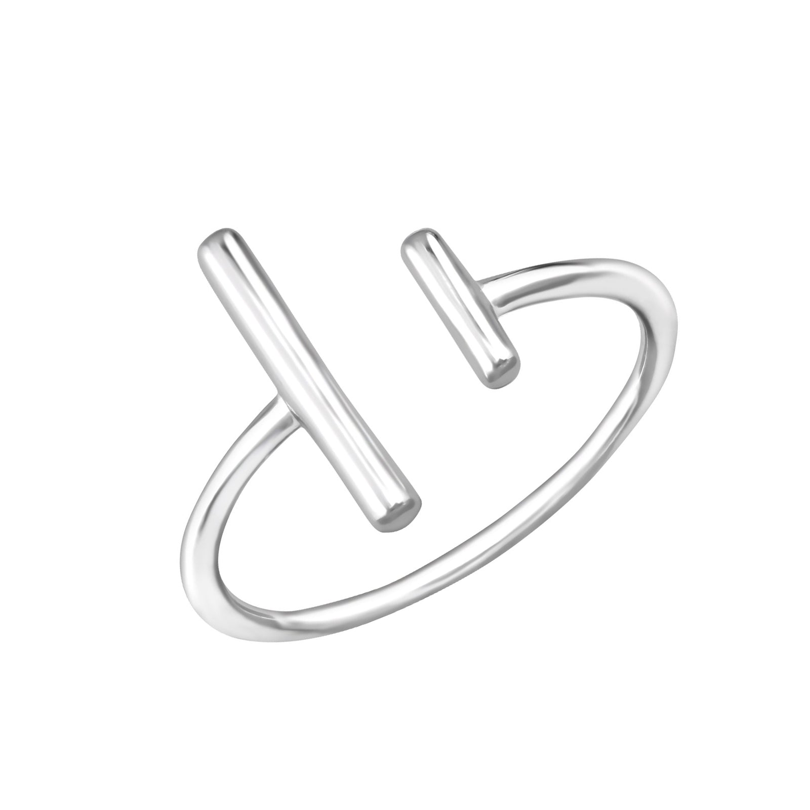 INEL ARGINT 925 DOUBLE BAR rings > silver ring > double bar ring > bar ring > gifts for her > gifts for girls > gifts for moms > gifts for best friend > birthday gift Maison la Stephanie   