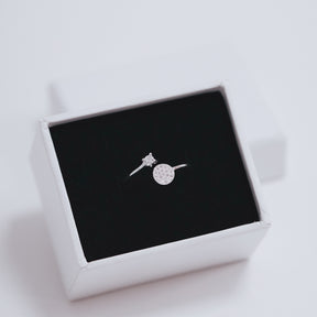 Inel My Love din argint 925 – inel reglabil cu pietre zirconiu, design modern, simbol al iubirii, Maison La Stéphanie.