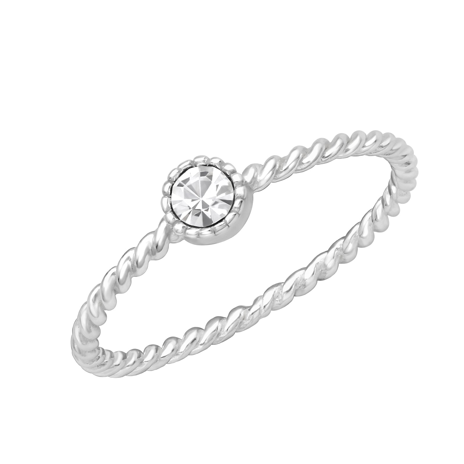 Inel elegant din argint 925 cu piatră zirconia și design împletit – bijuterie rafinată Maison La Stéphanie, ideală ca dar pentru femei sau pentru purtare zilnică.
