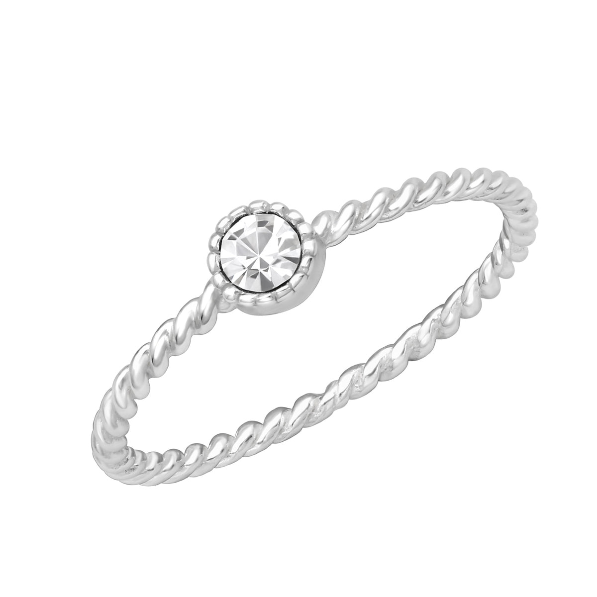 Inel elegant din argint 925 cu piatră zirconia și design împletit – bijuterie rafinată Maison La Stéphanie, ideală ca dar pentru femei sau pentru purtare zilnică.
