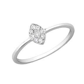 Inel Dynasty din argint 925 – inel elegant cu 9 pietre zirconiu, inspirație regală, bijuterie Maison La Stéphanie.