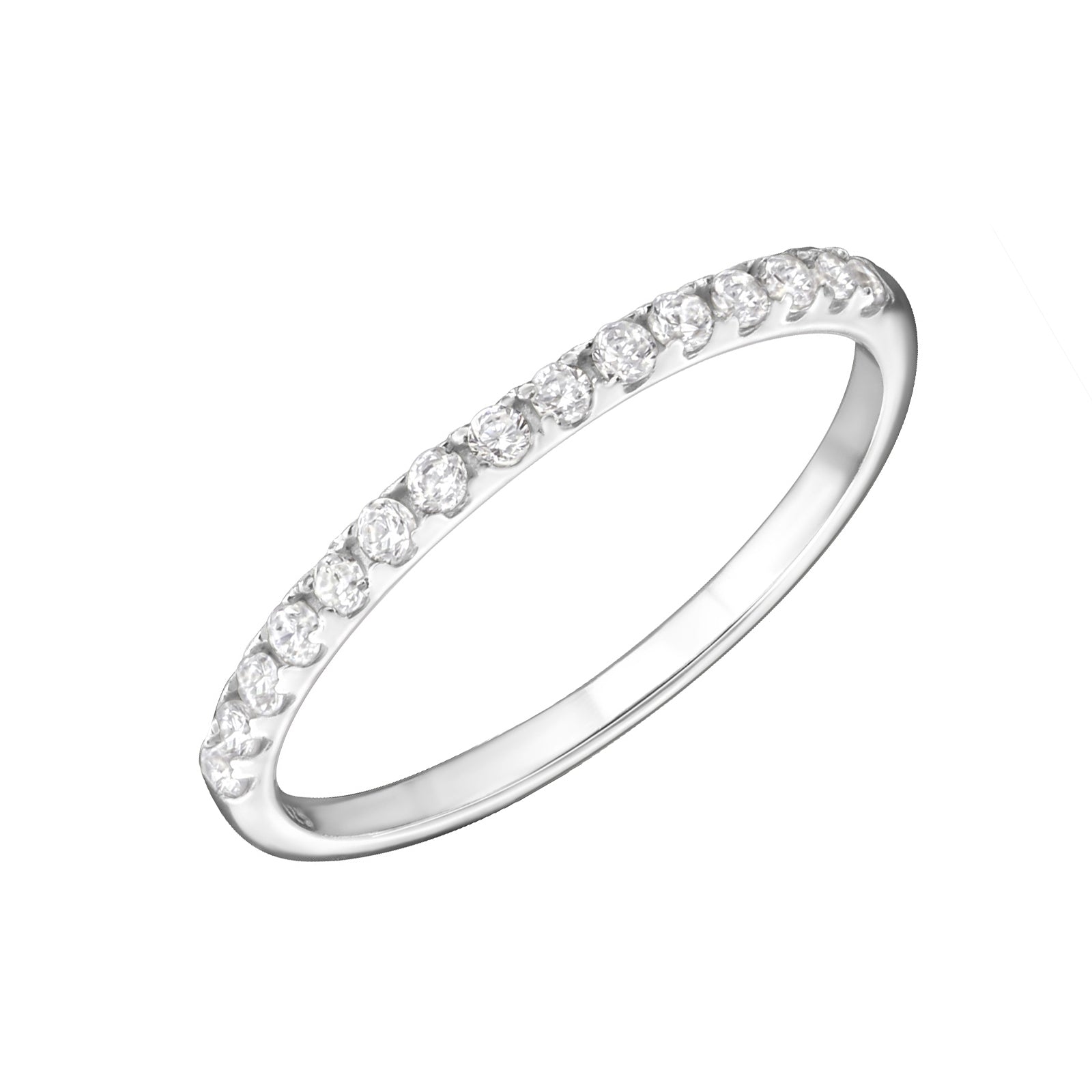 Inel elegant din argint 925 cu zirconii albe – bijuterie delicată Maison La Stéphanie, ideală pentru purtare zilnică sau cadou.