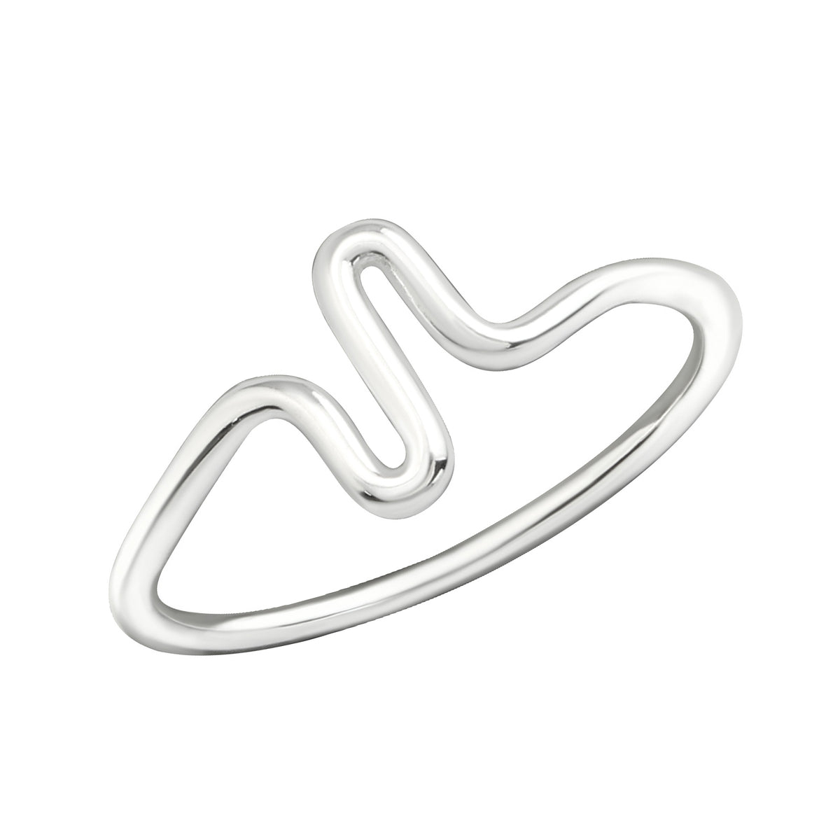 Inel JADA din argint 925 – inel modern și minimalist, cu design abstract și finisaj lucios, ideal pentru purtare zilnică.