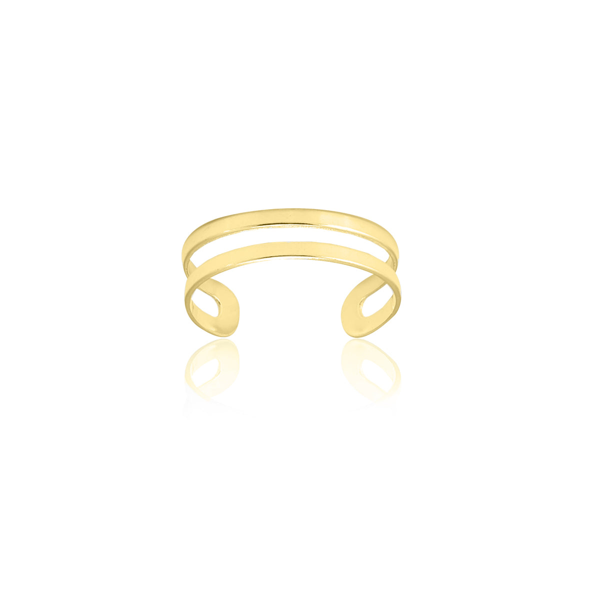 Inel Lines din argint 925 placat cu aur 14K – inel reglabil, design modern și minimalist, perfect pentru purtare zilnică sau combinații elegante.