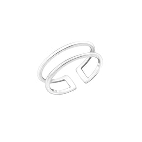 INEL MIDI FINE LINES ARGINT 925 rings > silver ring > minimalist ring > geometric ring > gifts for her > gifts for girls > gifts for moms > gifts for best friend > birthday gift Maison la Stephanie   