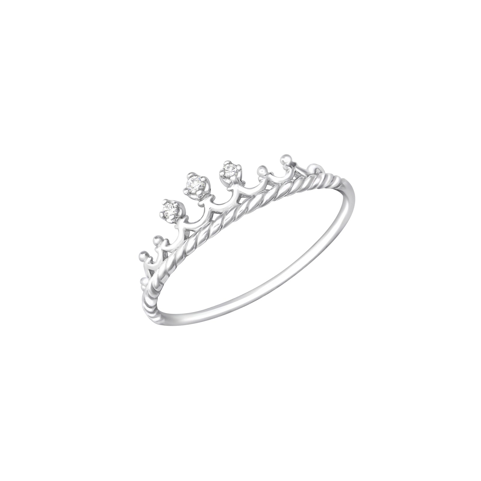 Inel Princess Crown din argint 925 – inel midi elegant, inspirat de forma unei coroane, potrivit și pentru copii.