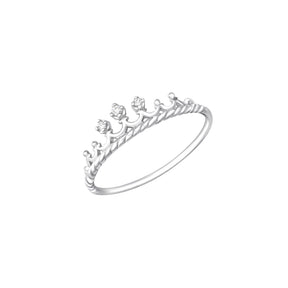 Inel Princess Crown din argint 925 – inel midi elegant, inspirat de forma unei coroane, potrivit și pentru copii.