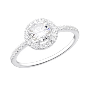 Inel Muse argint 925 cu piatră zirconiu – bijuterie elegantă, strălucire delicată, design clasic reinterpretat, Maison La Stéphanie.