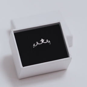 Inel My Princess din argint 925 – inel tip coroană elegant, cu detalii fine și zirconii strălucitoare.