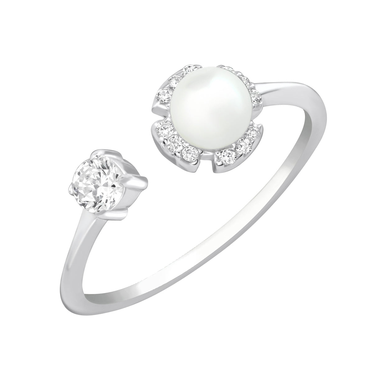 Inel QUEEN PEARL din argint 925 – bijuterie fină cu perlă și zirconiu, inspirată de eleganța atemporală, perfectă pentru ținute rafinate sau cadouri speciale.