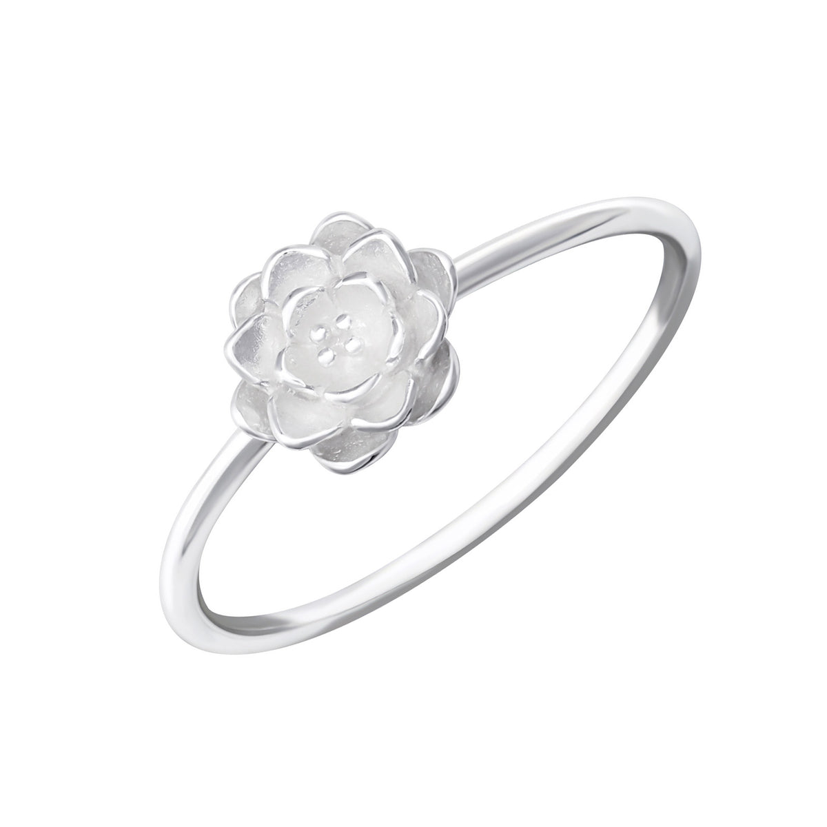 ROSE SILVER RING rings inel trandafir