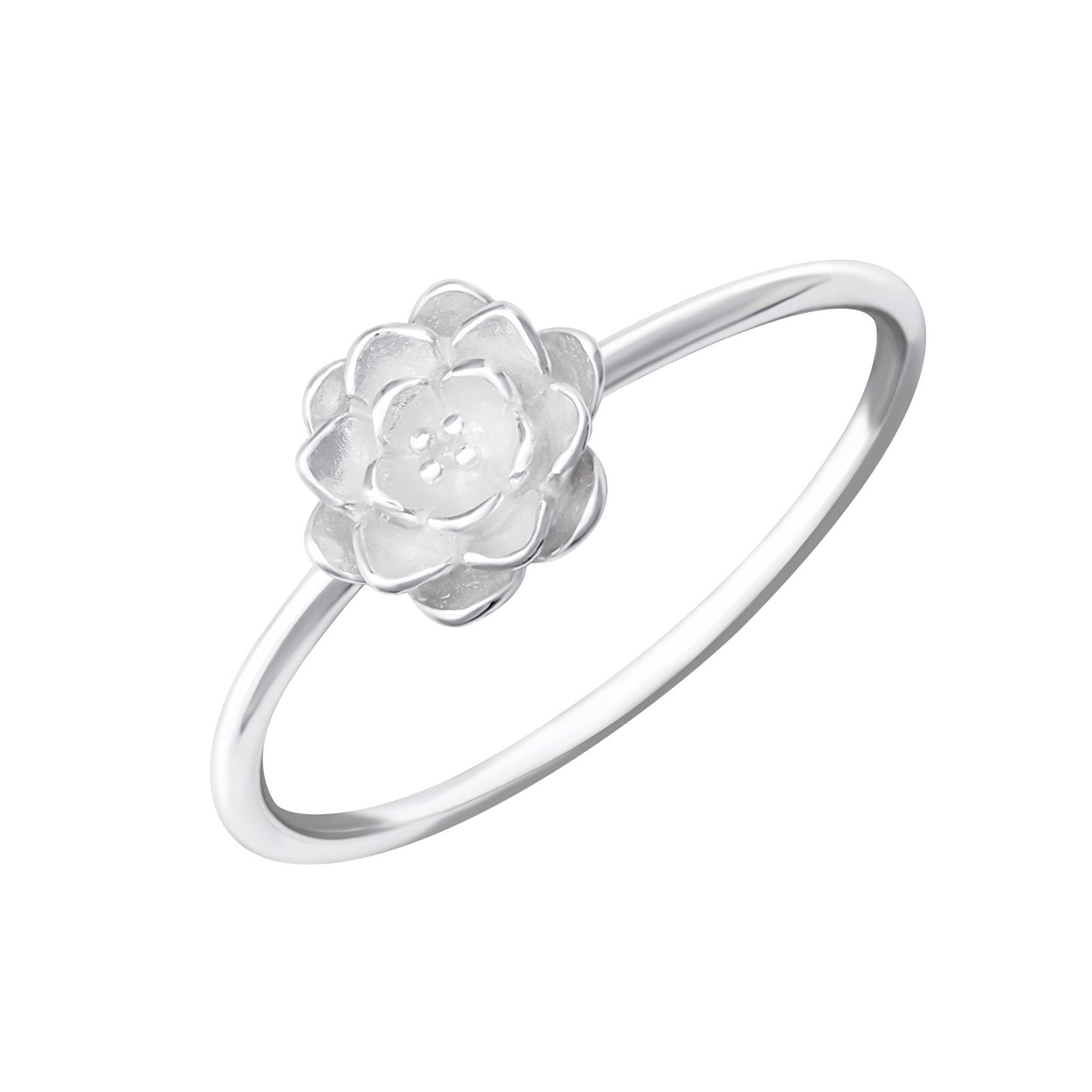 ROSE SILVER RING rings inel trandafir
