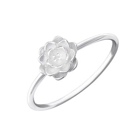 ROSE SILVER RING rings inel trandafir