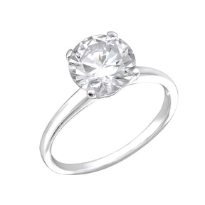 INEL SHINE LIKE A DIAMOND SILVER inel logodna maison stephanie