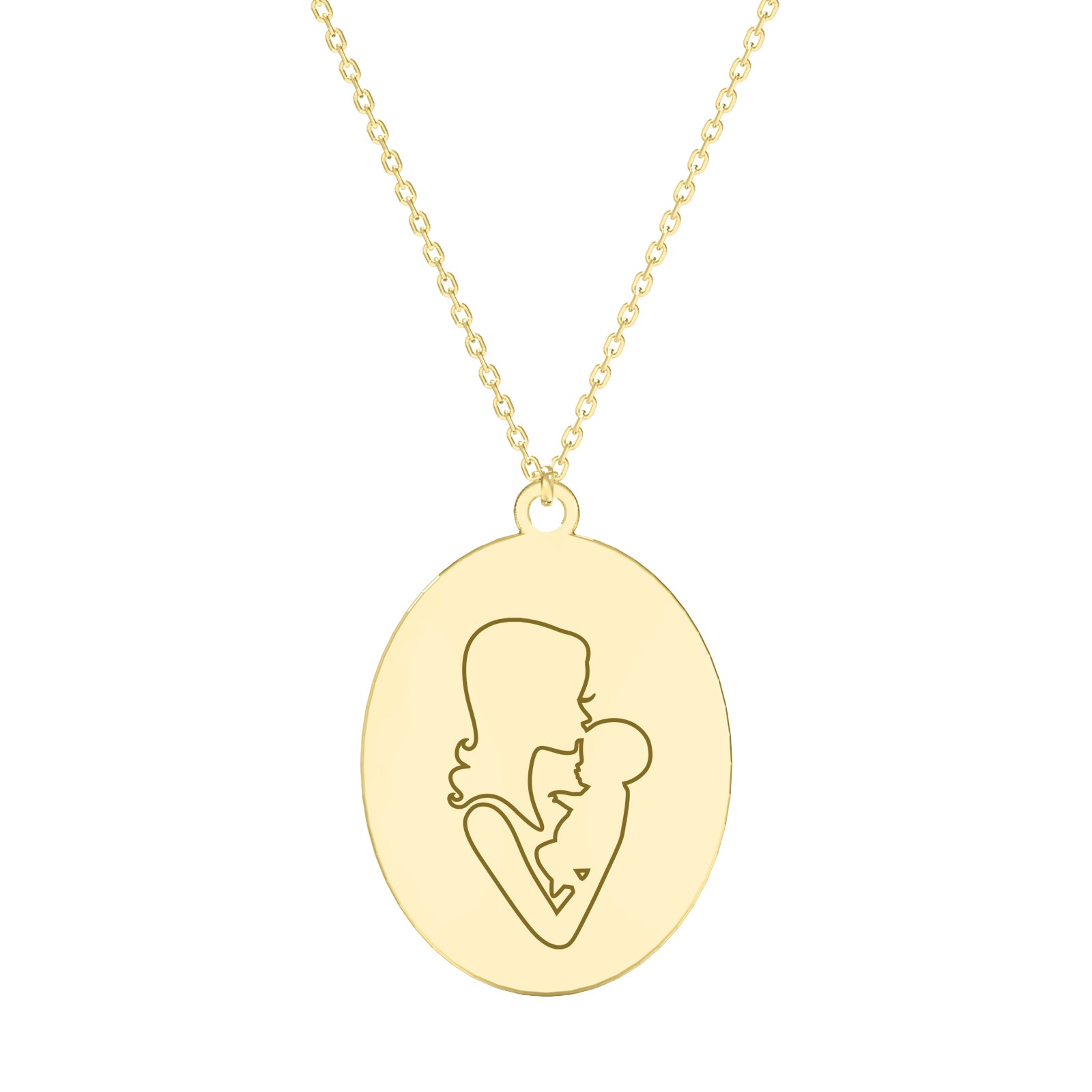 Lanț Dragoste de Mamă din argint 925 placat cu aur 18K – bijuterie simbolică Maison La Stéphanie, cadoul ideal pentru Ziua Mamei și 8 Martie.