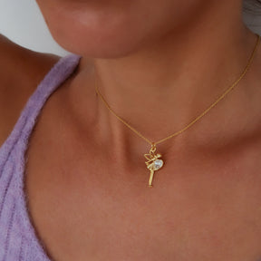 Lanț Zână din argint 925 placat cu aur 18K – bijuterie fină Maison La Stéphanie, inspirată de grație și magie feminină.