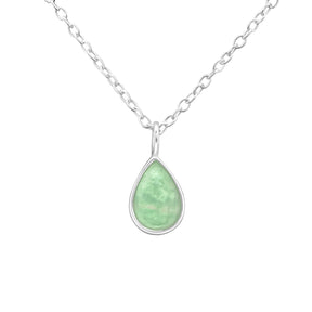 Lănțișor elegant din argint 925 cu piatră semiprețioasă amazonit – bijuterie naturală Maison La Stéphanie, perfectă pentru femei rafinate. Cadou ideal pentru iubitoare de pietre naturale și bijuterii fine.