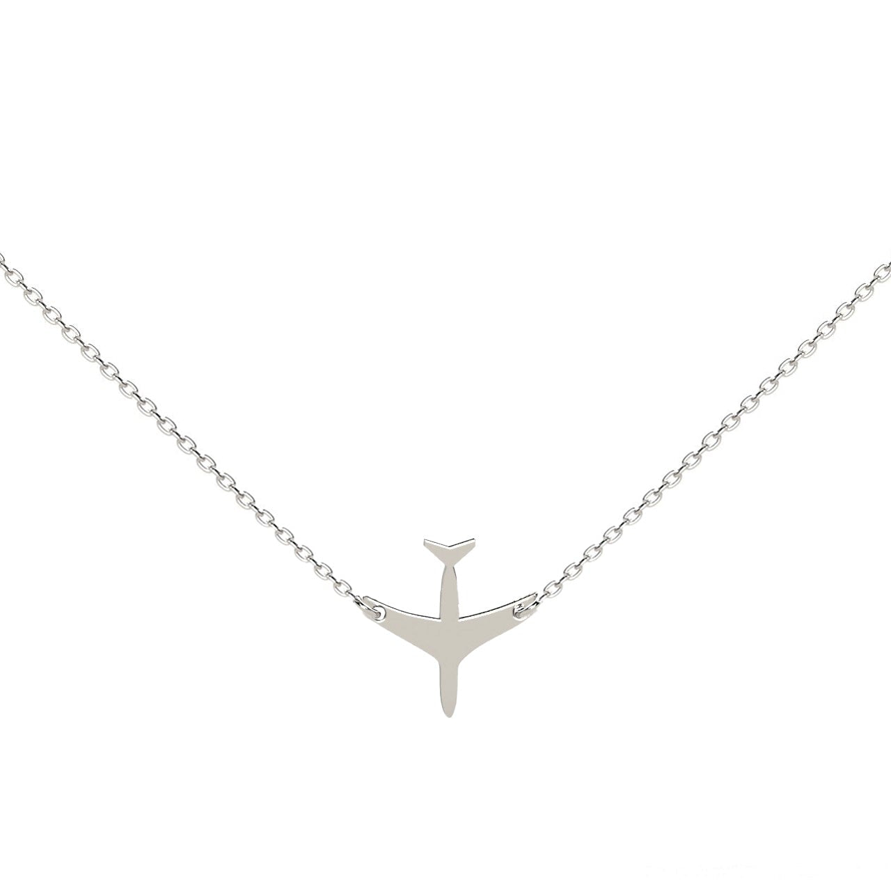 Lănțișor avion din argint 925 – bijuterie simbol al libertății și aventurii. Cadoul ideal pentru iubitorii de călătorii, visători și spirite libere.