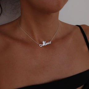 lantisor argint 925 crown name decupat maison la stephanie lantisor cu nume si coronita