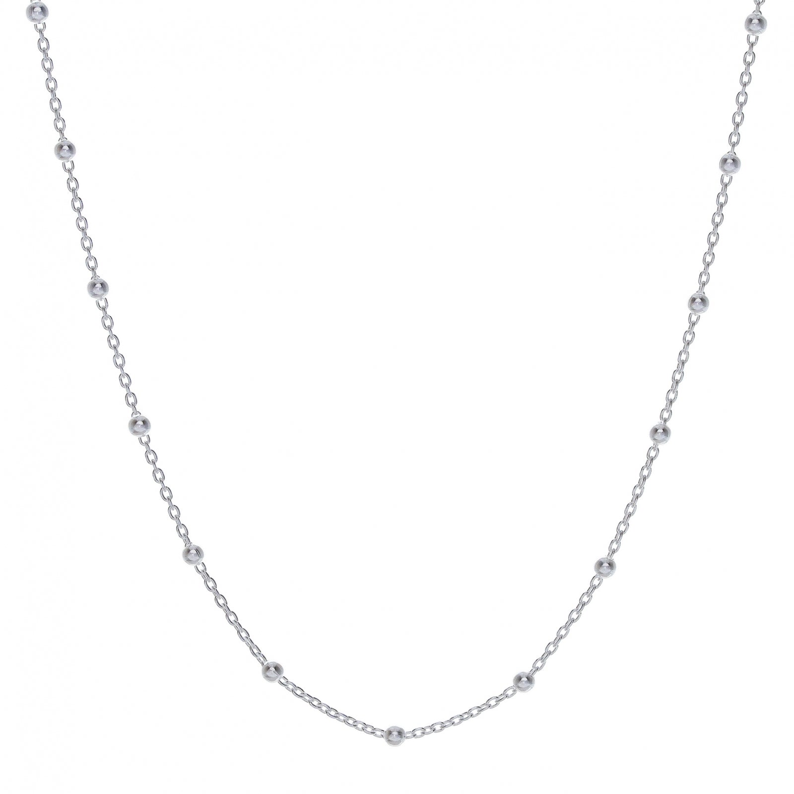 lantisor argint 925 cu bilute Maison La Stephanie minimalist elegant bijuterie argint layering cadou femei