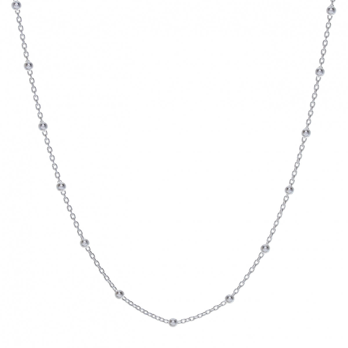 lantisor argint 925 cu bilute Maison La Stephanie minimalist elegant bijuterie argint layering cadou femei