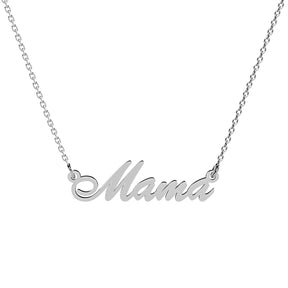 Lănțișor din argint 925 cu pandantiv „Mama” – bijuterie elegantă, perfectă pentru 8 Martie, Ziua Mamei și Mărțișor. Cadou cu emoție și rafinament Maison La Stéphanie.