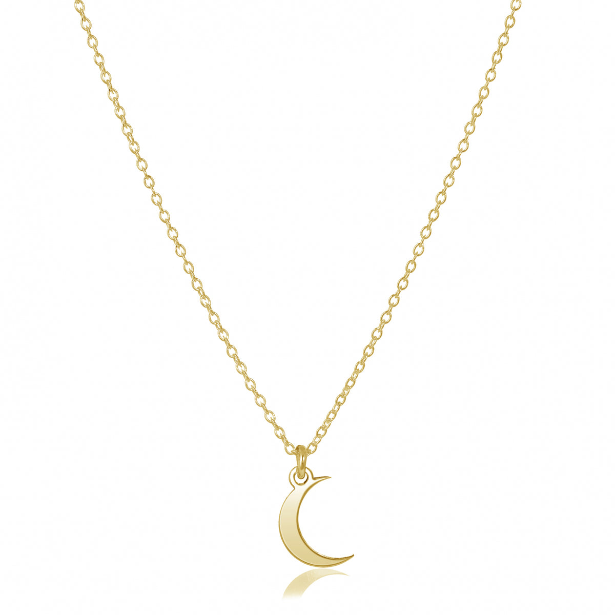 lantisor moon love argint 925 placat aur 18k maison la stephanie