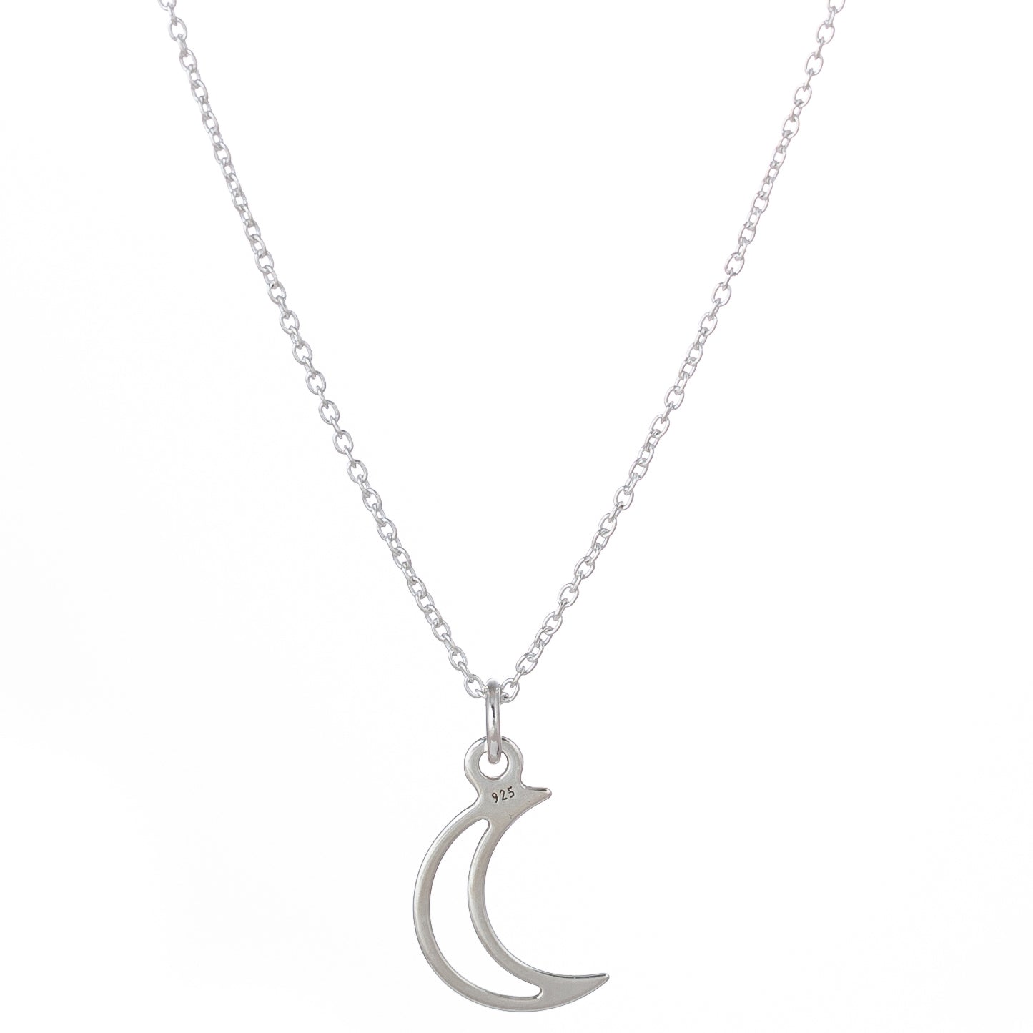 Lantisor din argint 925 cu pandantiv luna subtire Maison La Stephanie