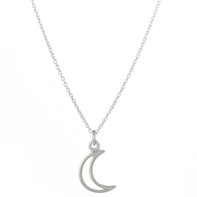 Lantisor din argint 925 cu pandantiv luna subtire Maison La Stephanie