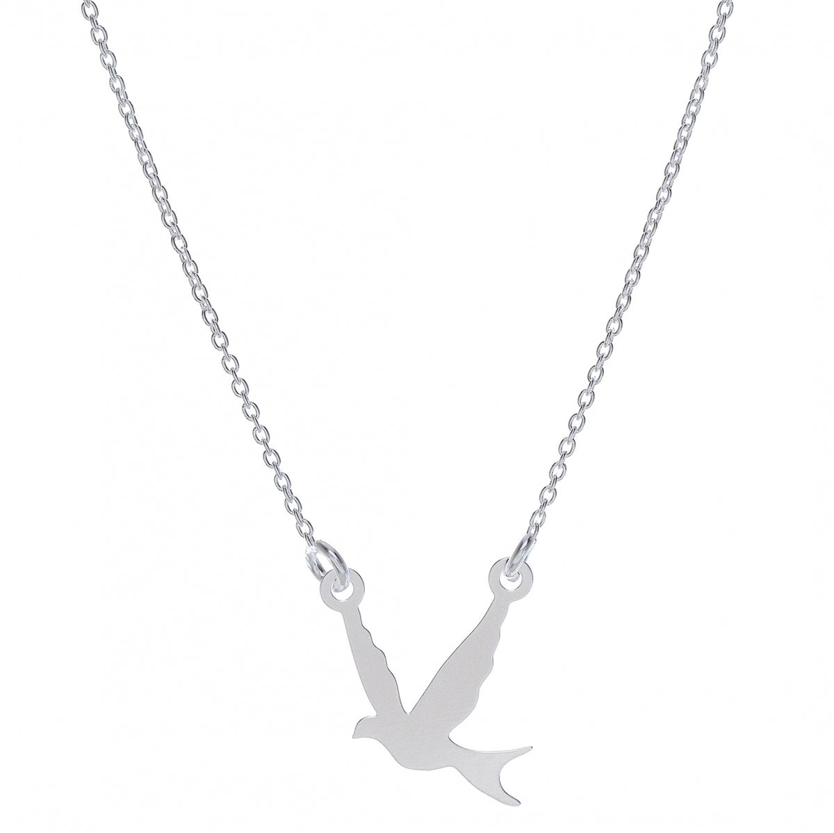 lantisor argint 925 pasare pe lant subtire maison stephanie