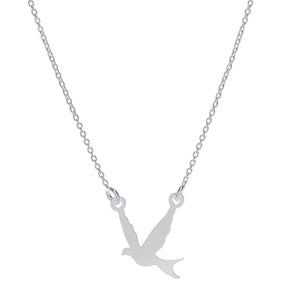 lantisor argint 925 pasare pe lant subtire maison stephanie