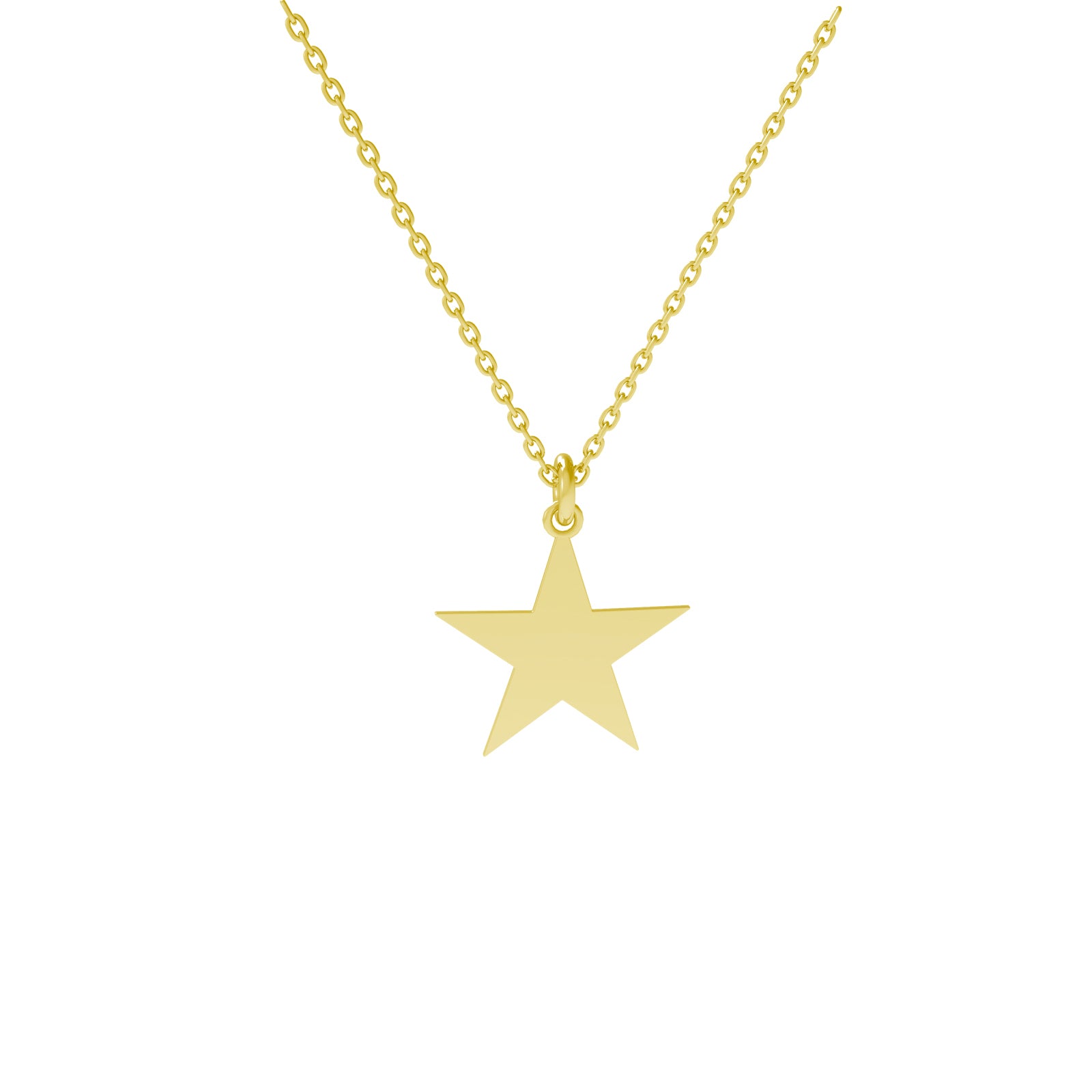 Lănțișor stea din argint 925 placat cu aur 18K – bijuterie elegantă, perfectă pentru cadouri, aniversări sau purtare zilnică.