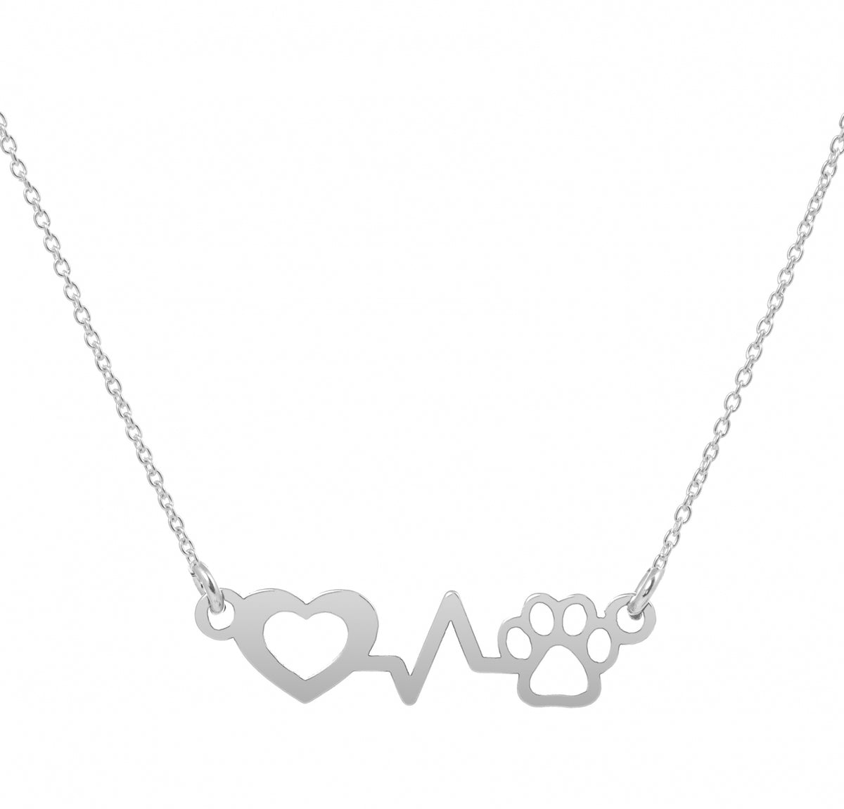 lantisor argint 925 puls medic veterinar Maison La Stephanie colier cu labuta si inima bijuterie simbolica cadou iubitor animale