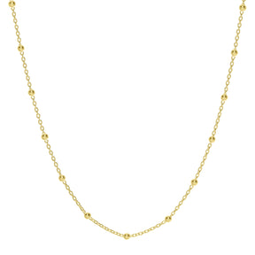 Lănțișor din argint 925 placat cu aur 18K, cu biluțe fine – bijuterie elegantă și versatilă, perfectă pentru cadou de Crăciun, Valentine’s Day sau 8 Martie.